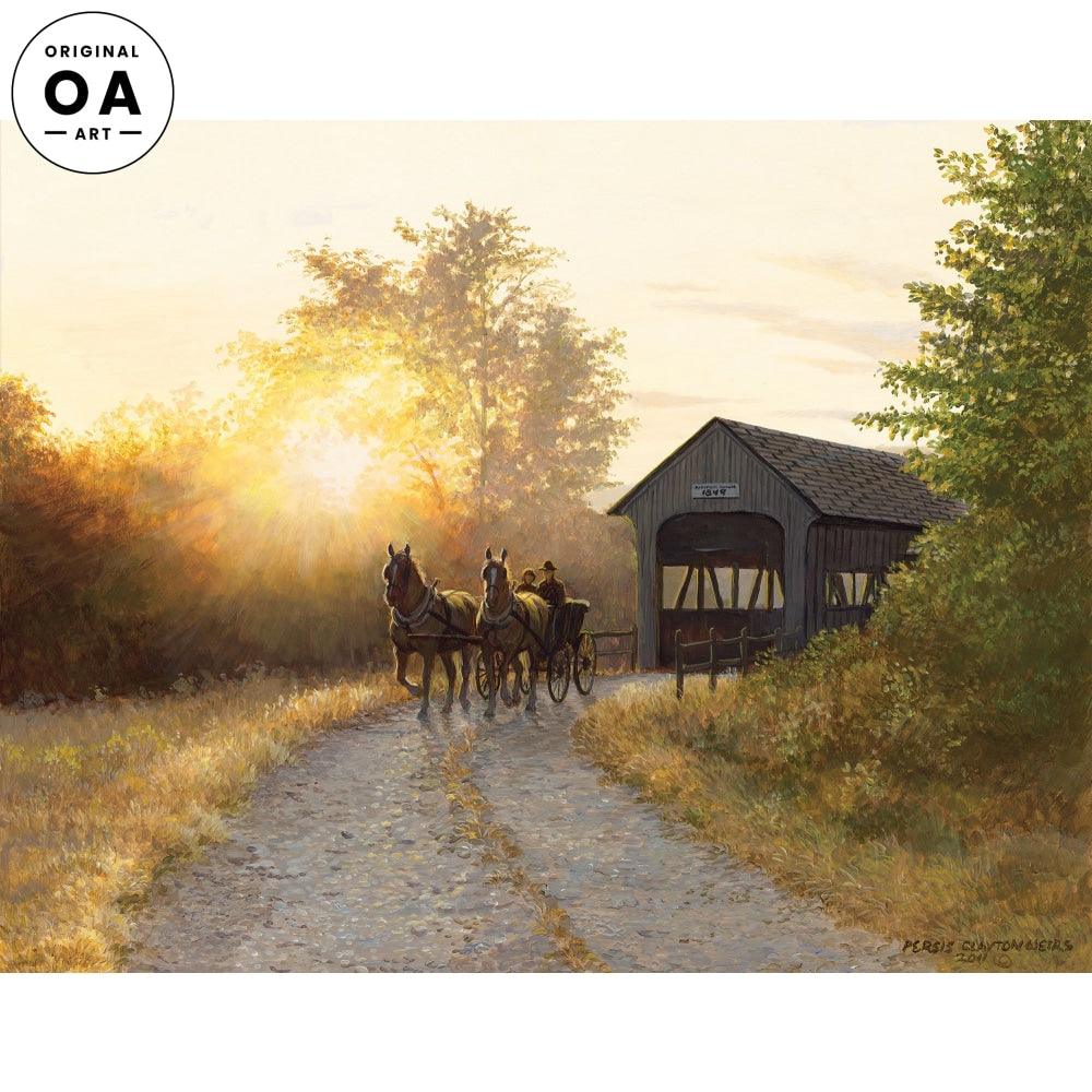 The Road Home—Horse & Buggy Original Acrylic Painting - Wild Wings