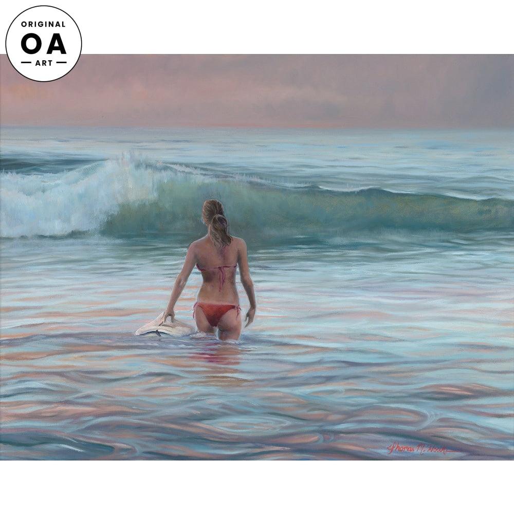 Nalu Girl—Surfer Girl Original Oil Painting - Wild Wings