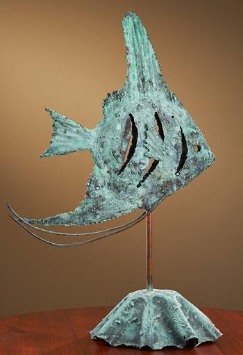 Angel Fish Original Bronze Sculpture - Wild Wings