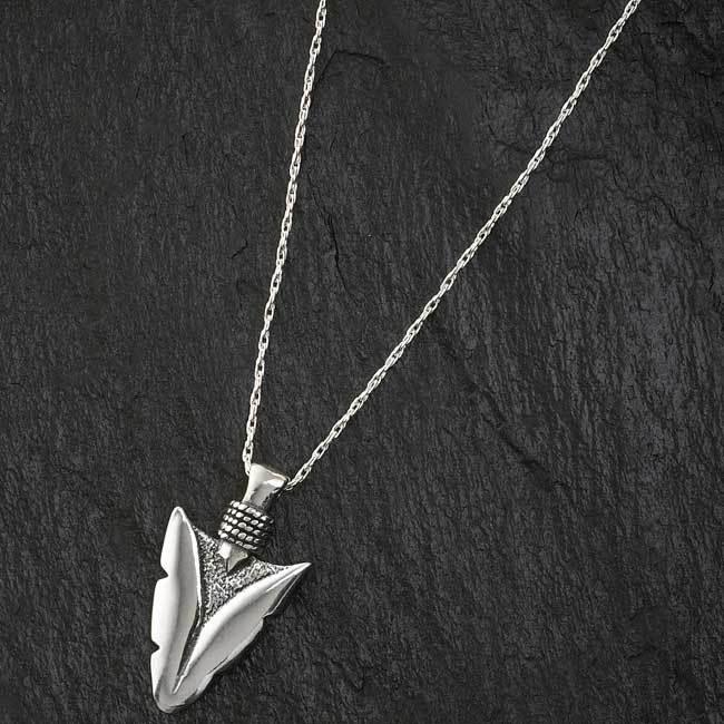 Sterling Silver Arrowhead Necklace - Wild Wings