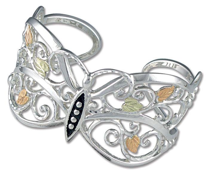 Silver Butterfly Cuff Bracelet - Wild Wings