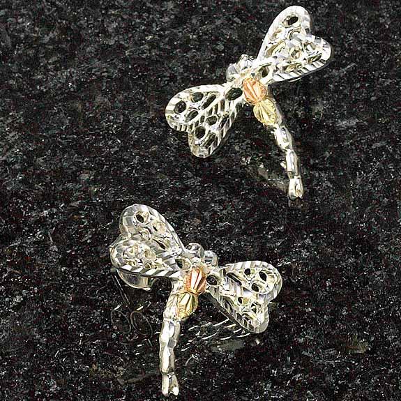 Silver Dragonfly Earrings - Wild Wings