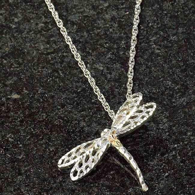 Silver Dragonfly Necklace - Wild Wings