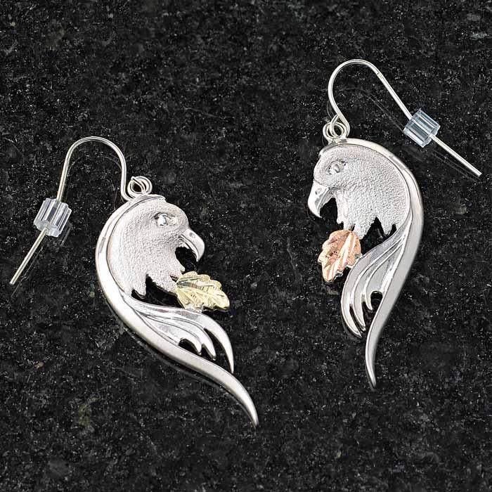 Silver Eagle Earrings - Wild Wings