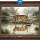 Tranquil Waters—Whitetail Deer; Artist Proof Edition (AP) Master Artisan Canvas - Wild Wings