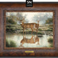 Tranquil Waters—Whitetail Deer; Standard Numbered Edition (SN) Master Artisan Canvas - Wild Wings
