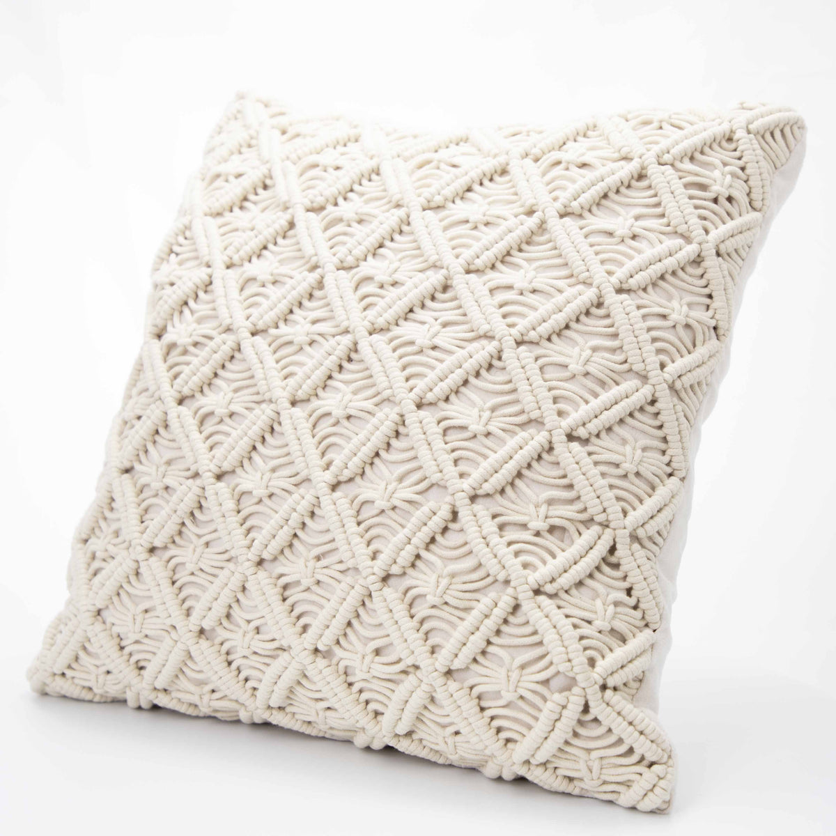 Cream Crochet Decorative Pillow - Wild Wings