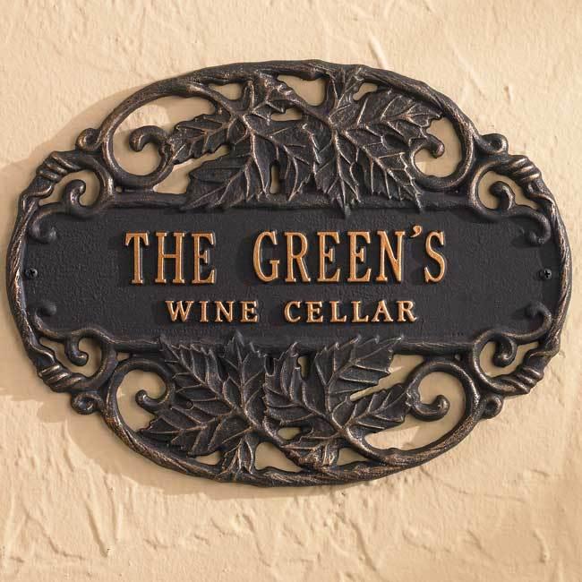 Vineyard Personalized Wall Plaque - Wild Wings