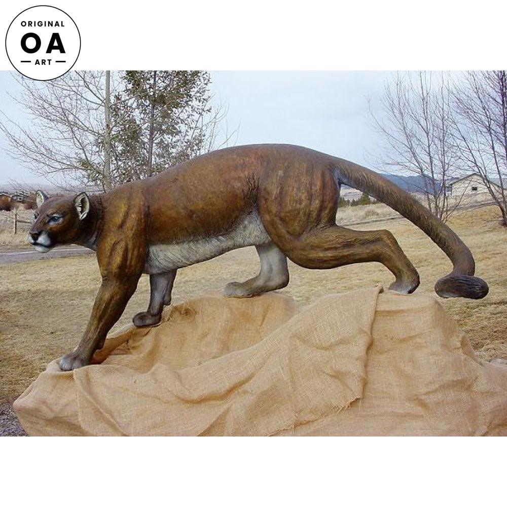 Timber Stalker—Cougar Original Bronze Sculpture - Wild Wings