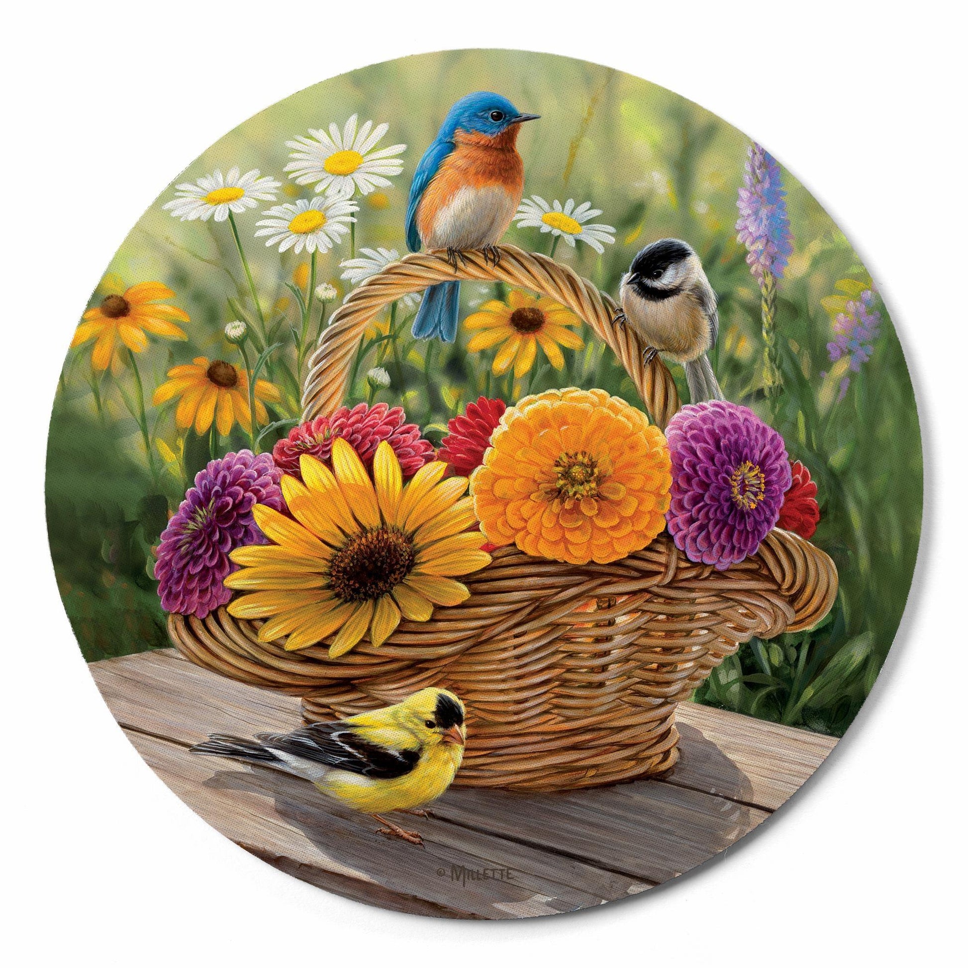 A Summer Bouquet Mouse Pad - Wild Wings