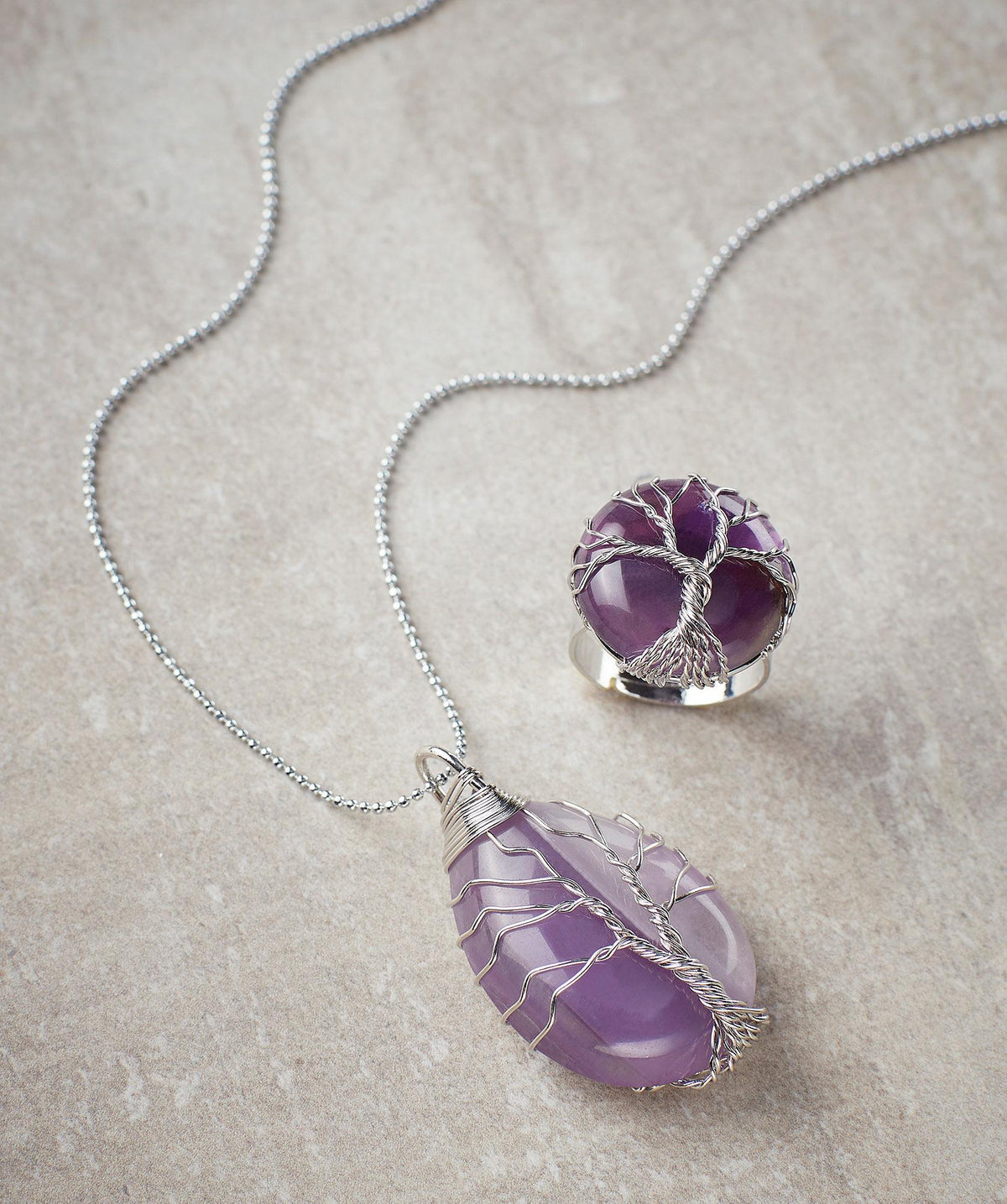 Amethyst Tree of Life Jewelry Collection - Wild Wings