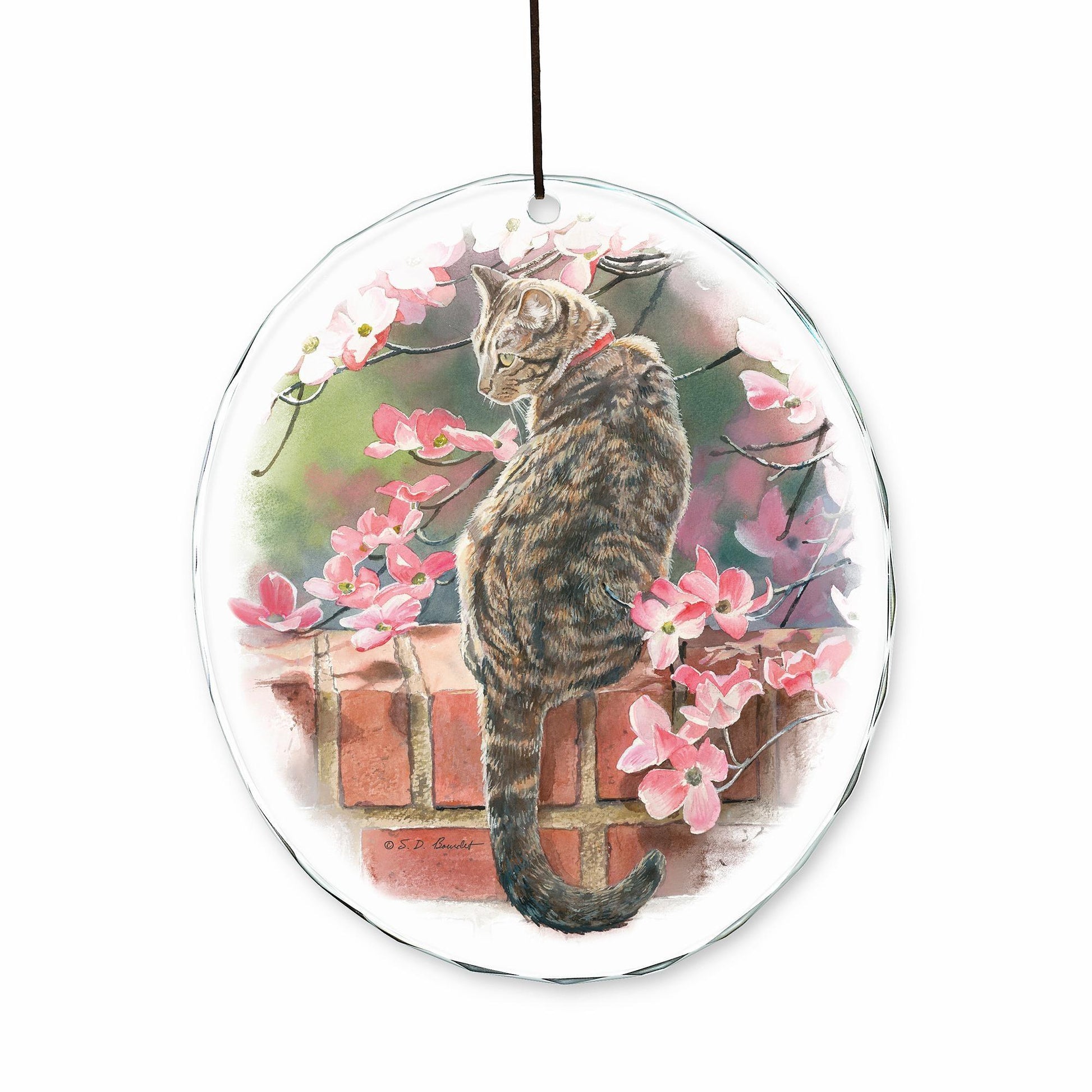 Annie on the Garden Wall— Cat Suncatcher - Wild Wings