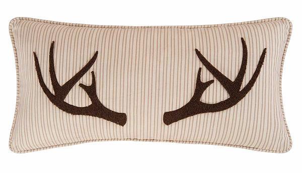 Antlers Tufted Pillow - Wild Wings
