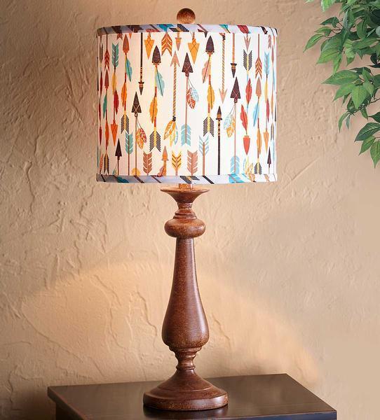 Arrow Collage Table Lamp - Wild Wings