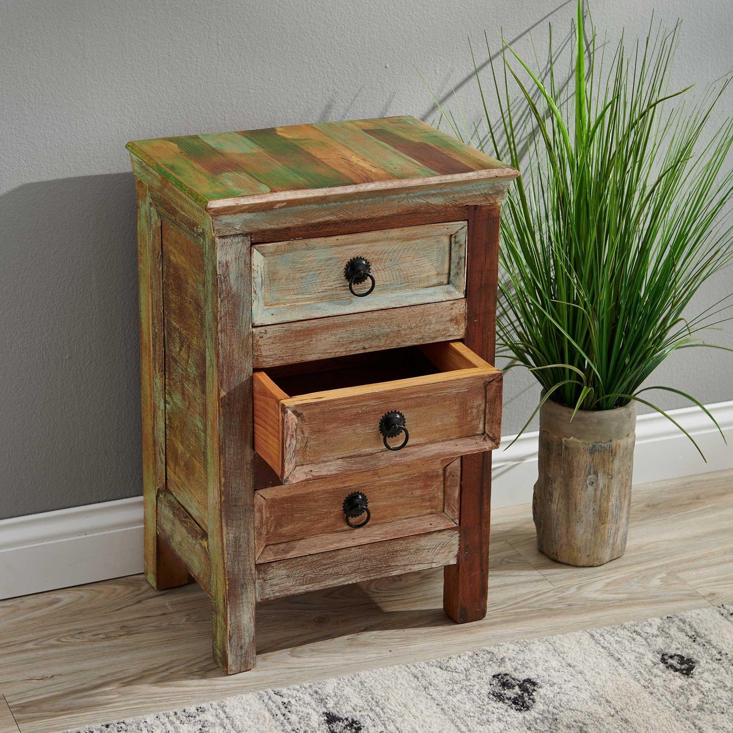 Homespun Accent Side Table - Wild Wings