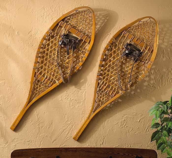 Authentic Vintage Snowshoes Wall Decor - Wild Wings
