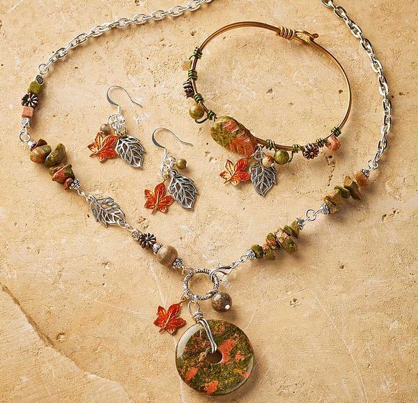 Autumn Splendor Necklace, Earrings & Bracelet - Wild Wings