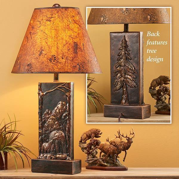 Bronze Bear Table Lamp - Wild Wings