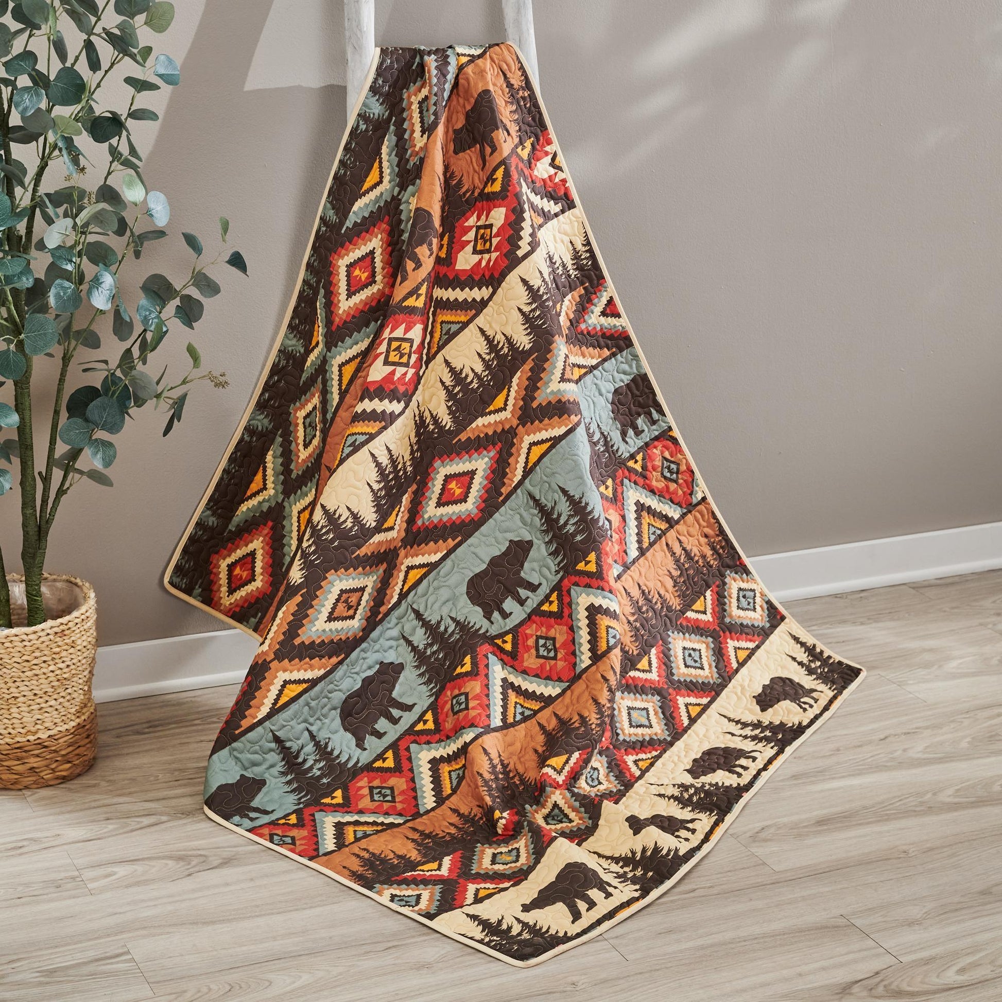 Aztec Multi Deer Printed Oven Mitt