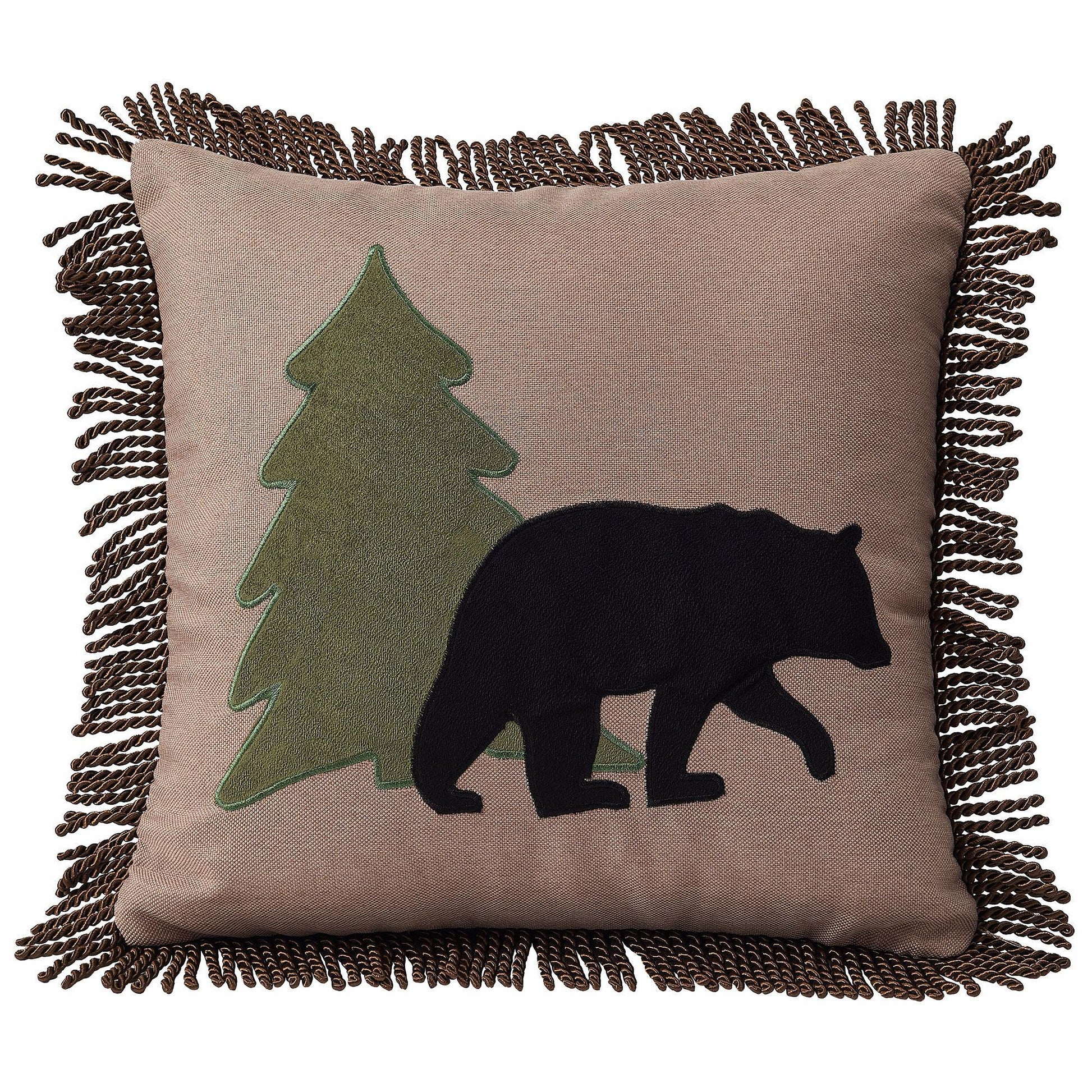 Bear and Pines Pillow - Wild Wings