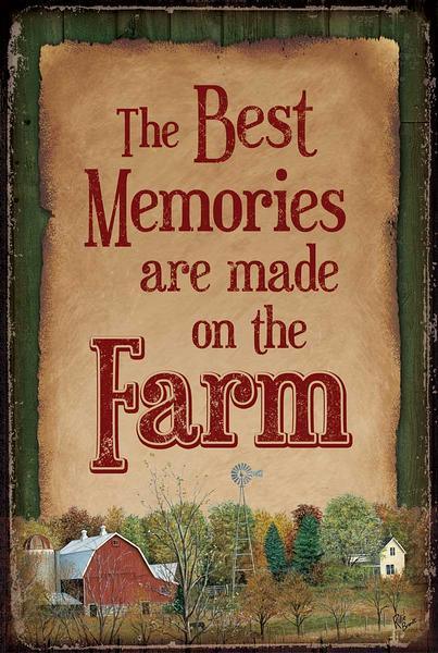 Best Memories—Farm 12" x 18" Wood Sign - Wild Wings