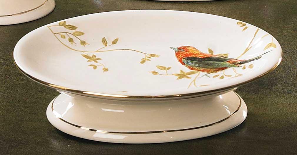 Gilded Birds Soap Dish - Wild Wings