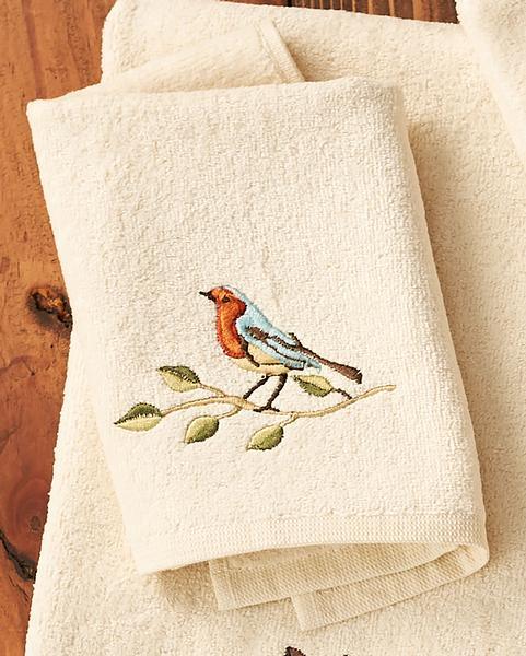Treetop Choir Fingertip Towel - Wild Wings