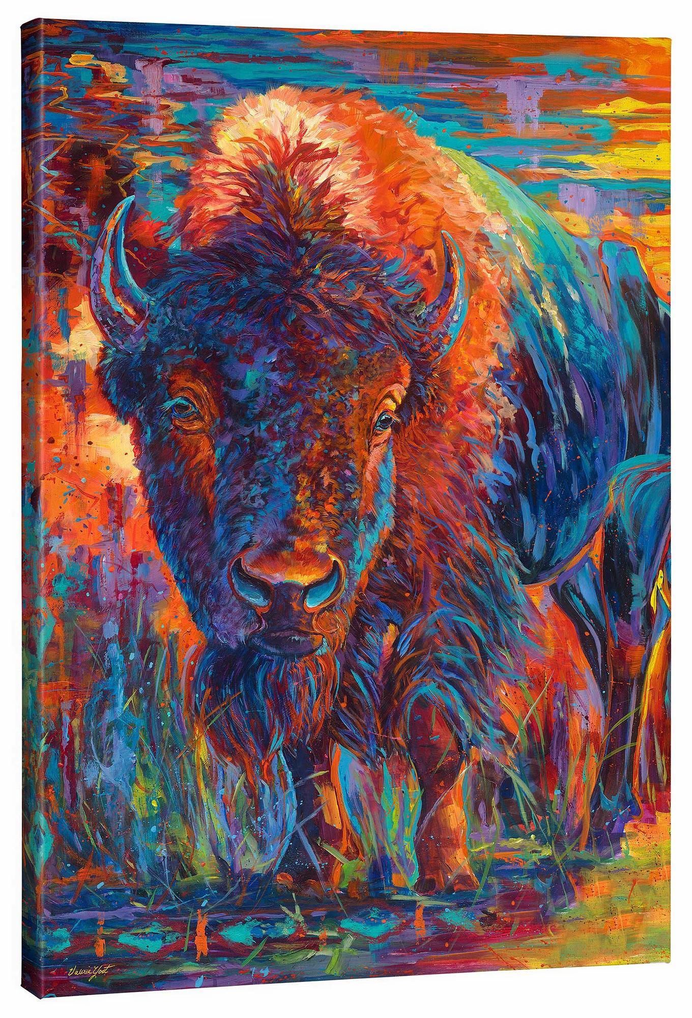Bison Gallery Wrapped Canvas - Wild Wings