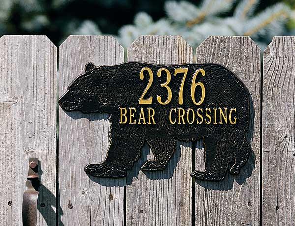 Bear Address Plaque - Wild Wings