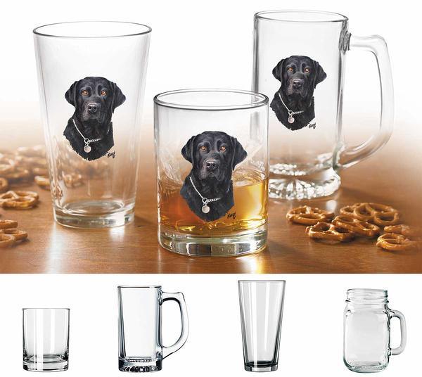 Black Lab II Glassware Collection - Wild Wings