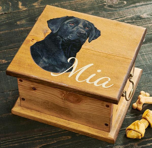 Black Lab Sporting Dog Personalized Storage Chest - Wild Wings