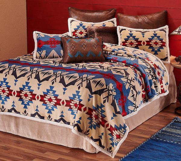 Blue Canyon Southwest Bedding Set (Queen) - Wild Wings