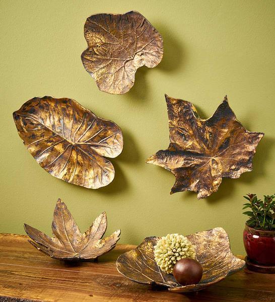 Burnished Leaves Wall Decor - Wild Wings