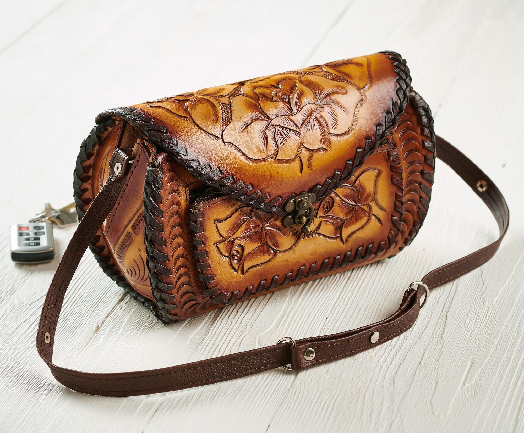 Fine Hand-Tooled Leather Clutch, Purse, best, online, women, gifts – ALLE  Handbags