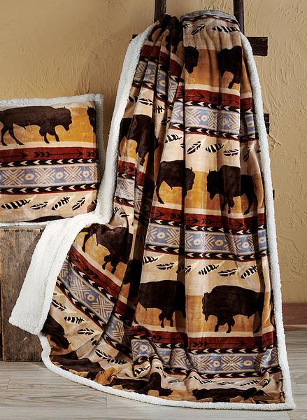 Prairie Bison Throw Blanket – Wild Wings