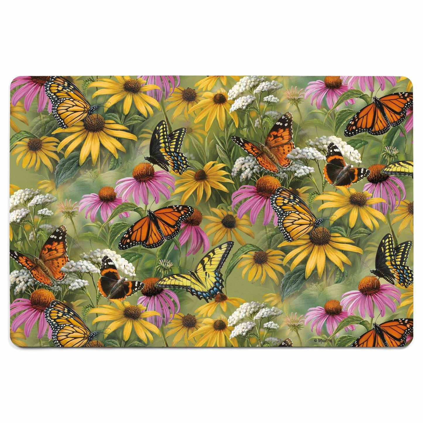 Butterfly Pattern Floor Mat - Wild Wings