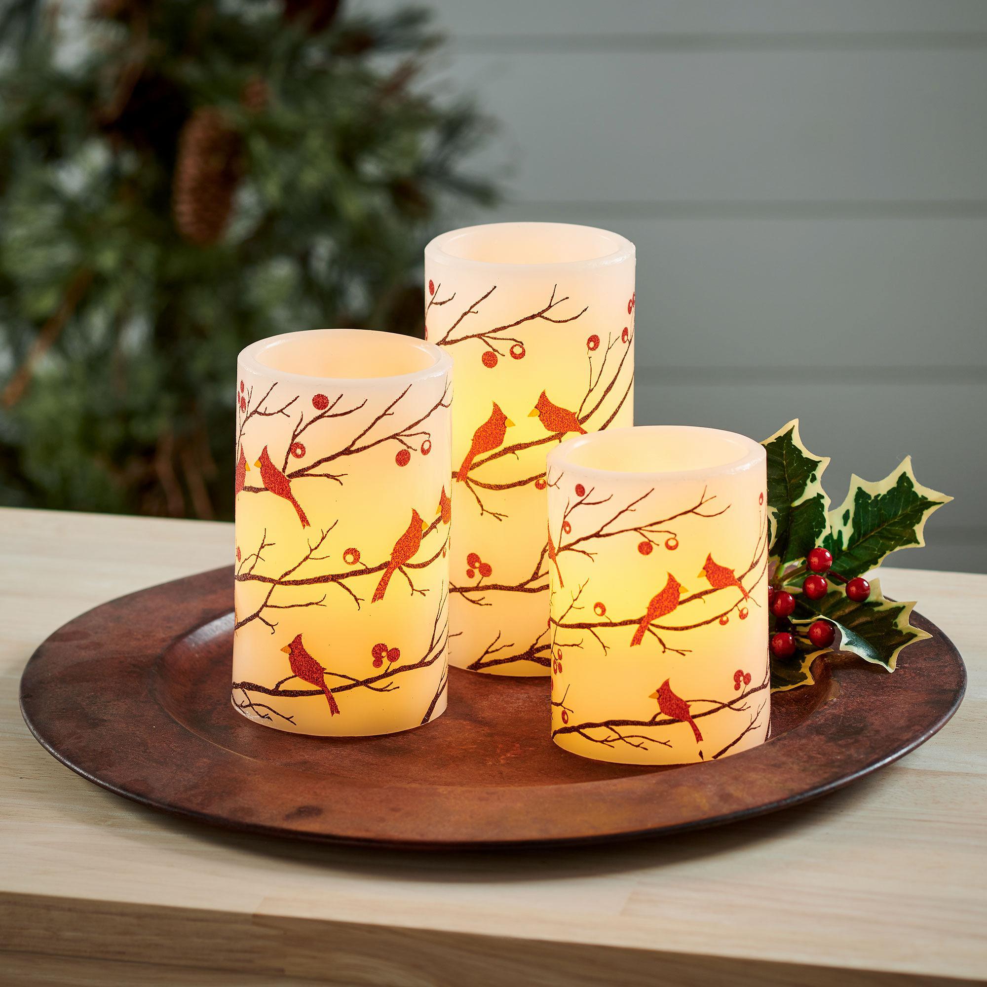 Cardinal LED Candles - Wild Wings