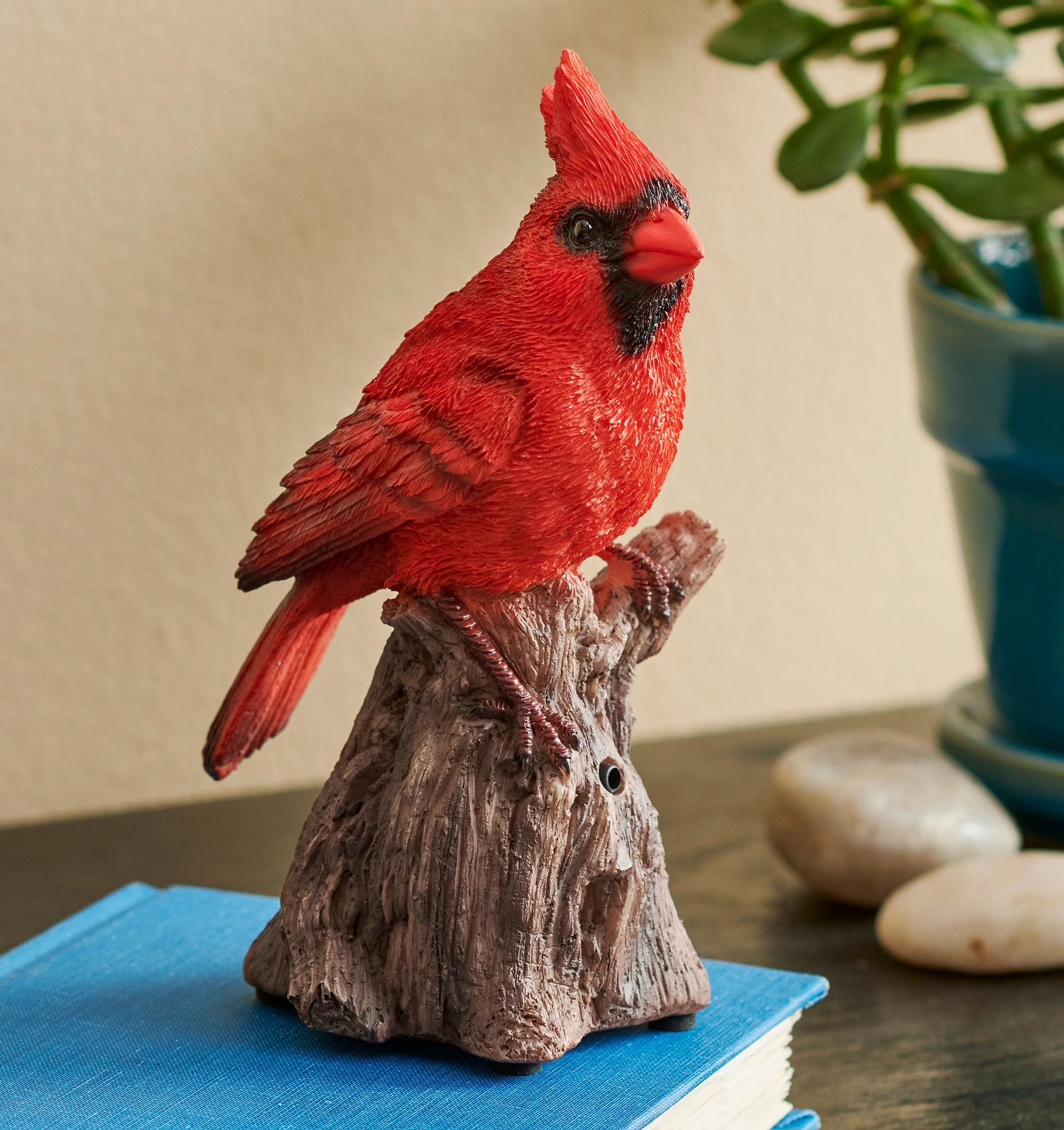 Cardinal Sculpture with Sound - Wild Wings