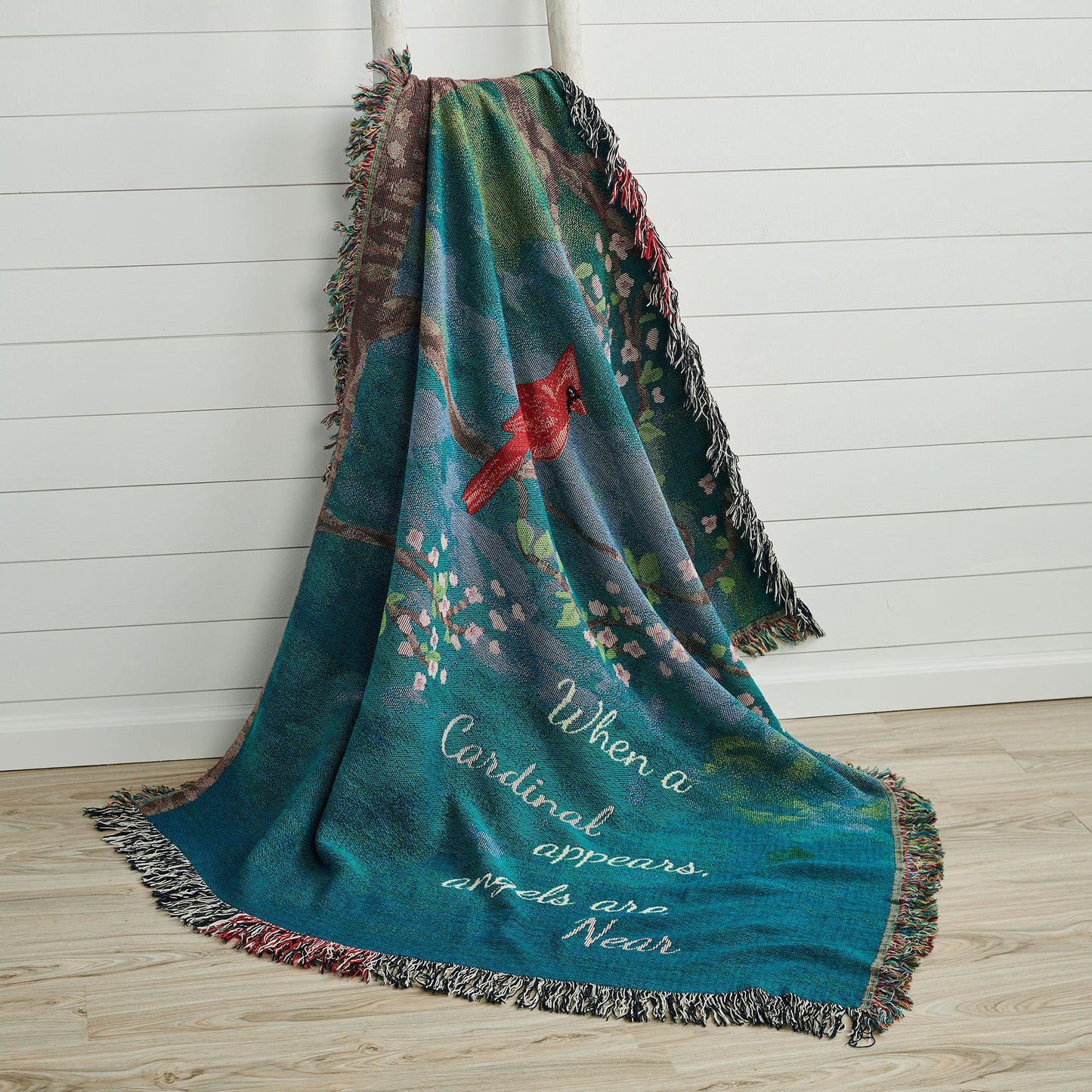 Cardinal Tapestry Throw Blanket - Wild Wings