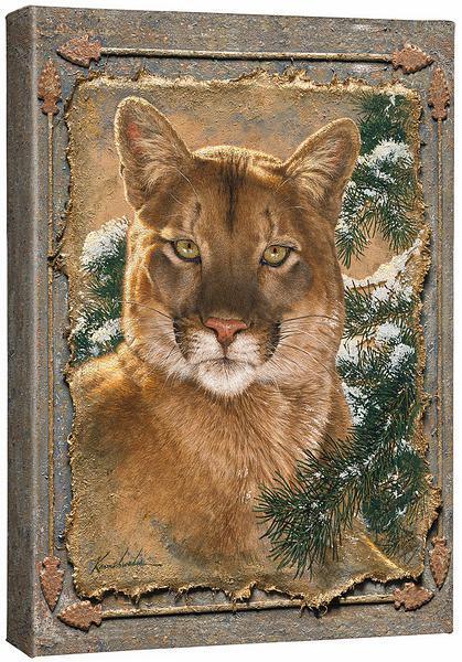 Caught by the Light—Cougar Gallery Wrapped Canvas - Wild Wings