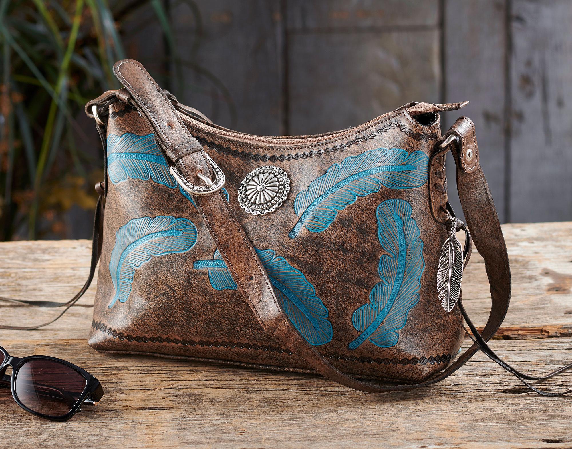 American West Women's Brown Sacred Bird Concealed Carry Tote | Sheplers