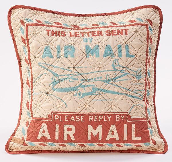 Air Mail Pillow - Wild Wings
