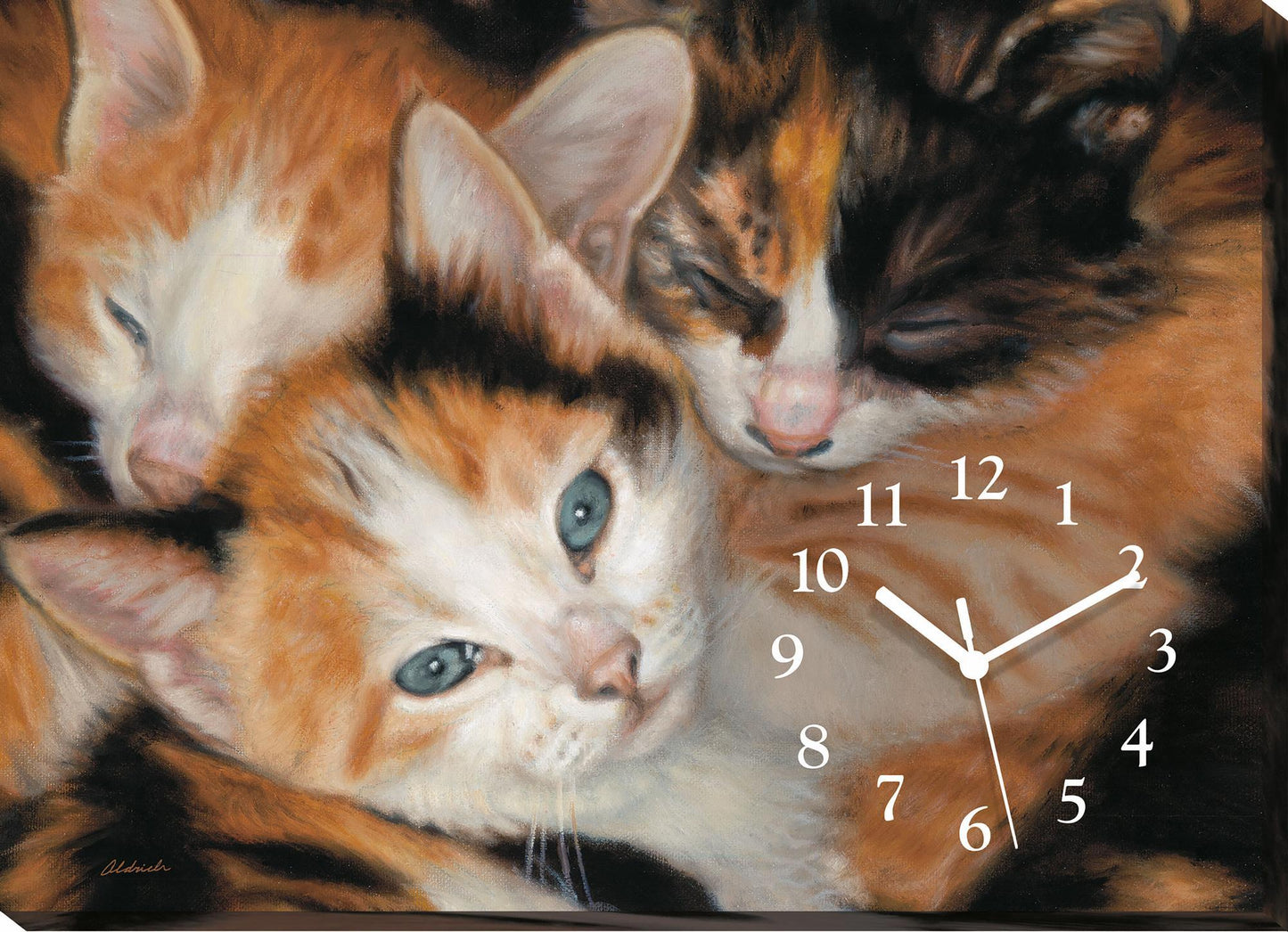 Who's Who? - Kittens Canvas Clock - Wild Wings