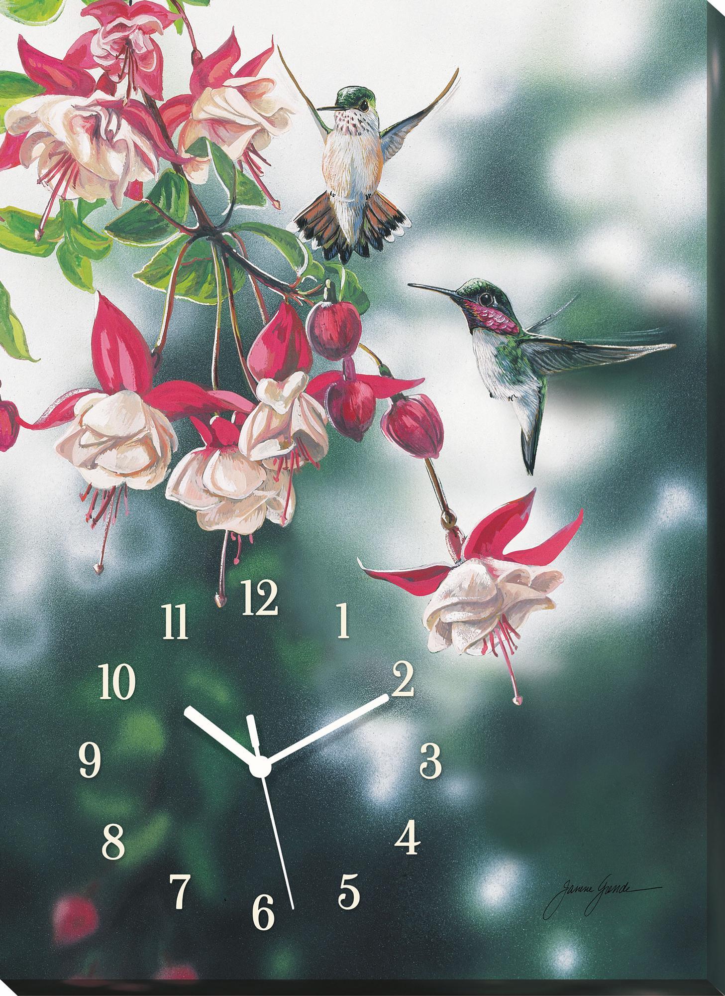 Nature's Ballet Dancers Canvas Clock - Wild Wings