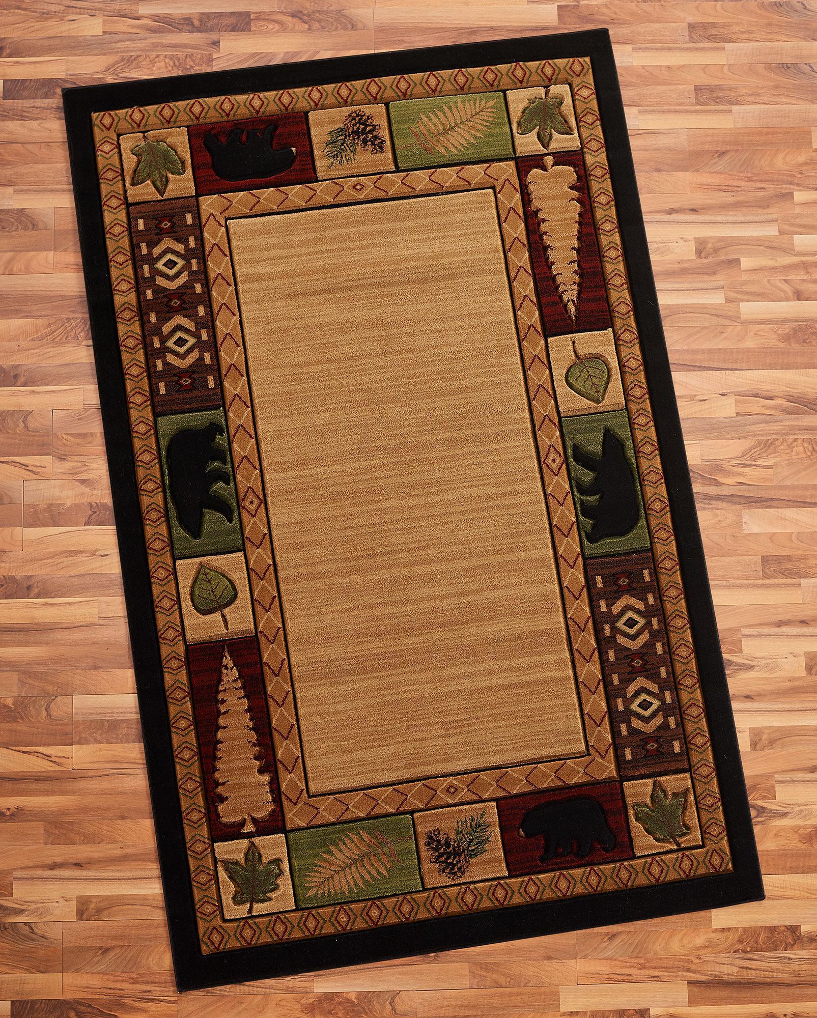 Comfy Cottage Bordered Area Rug - Wild Wings