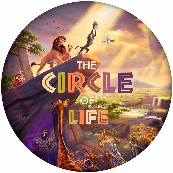 The Circle of Life 21" Round Wood Sign - Wild Wings
