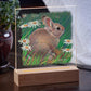Cottontail and Daisies—Rabbit Acrylic Night Light - Wild Wings