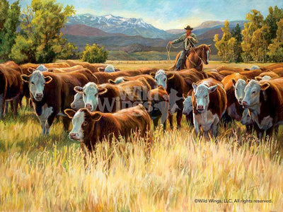 Autumn Roundup—Cowboy Art Collection - Wild Wings