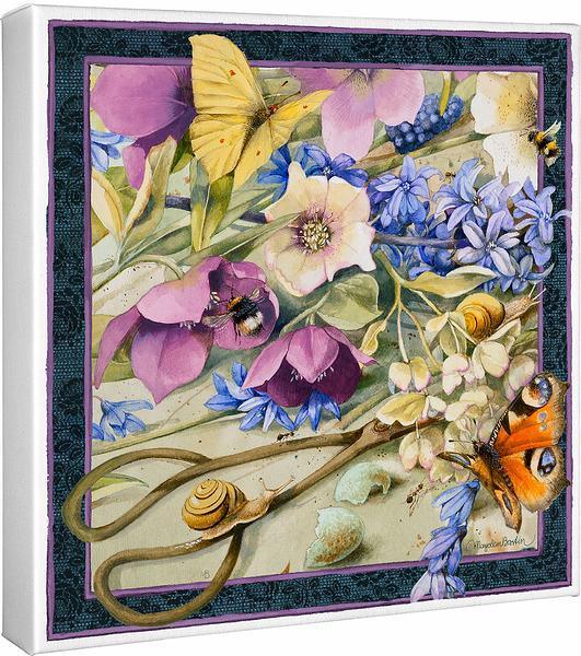 Cut Flowers Gallery Wrapped Canvas - Wild Wings