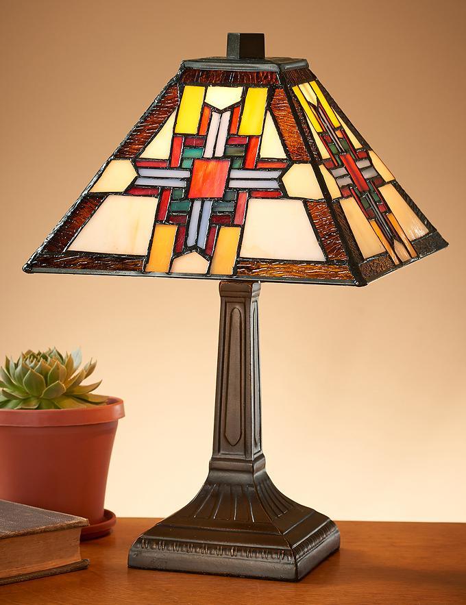 Day Star Tiffany Table Lamp - Wild Wings